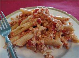 Quick Cajun Penne Skillet