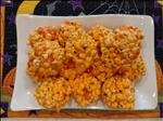 Candy Corn Popcorn Balls