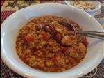 Slow Cooker Chicken & Brown Rice Chili