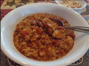 Slow Cooker Chicken & Brown Rice Chili